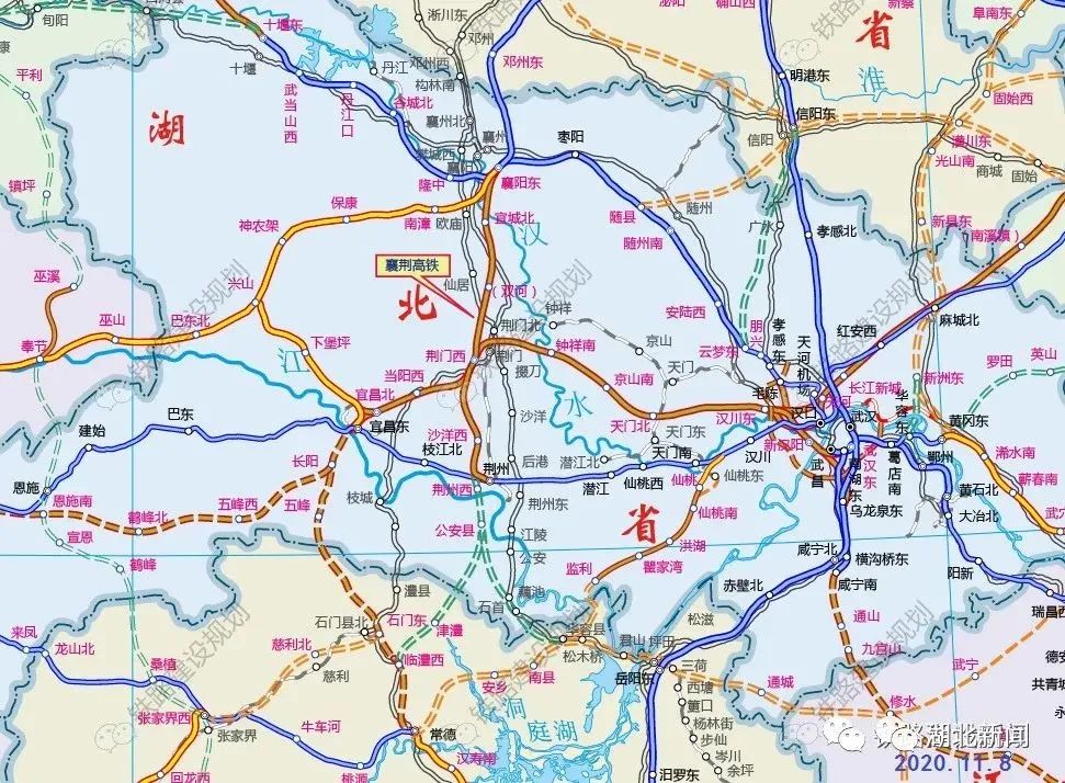 荆门高铁线路图片
